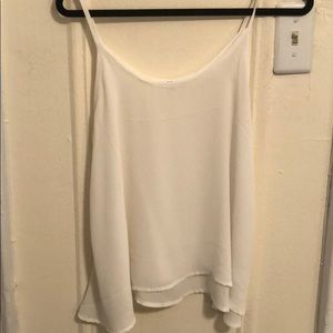 Active white tank top